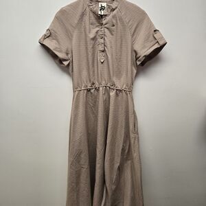 Jody T of California 1970s vintage Modest Dress School girl prairie Sz Med/Large